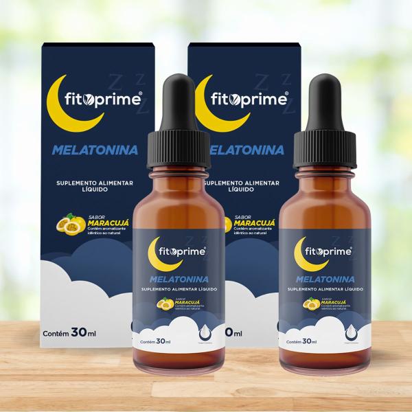 Imagem de Kit 2 Suplemento para Sono Natural 210mcg 30ml Sabor Maracujá Fitoprime