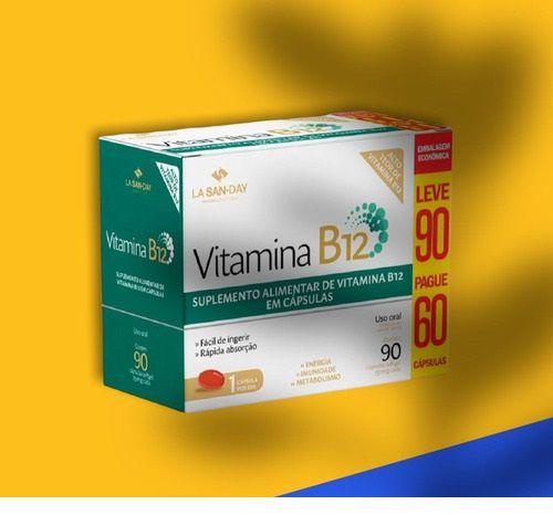 Imagem de Kit 2 Suplemento Vitamina B12 Com 90Caps - La San-Day