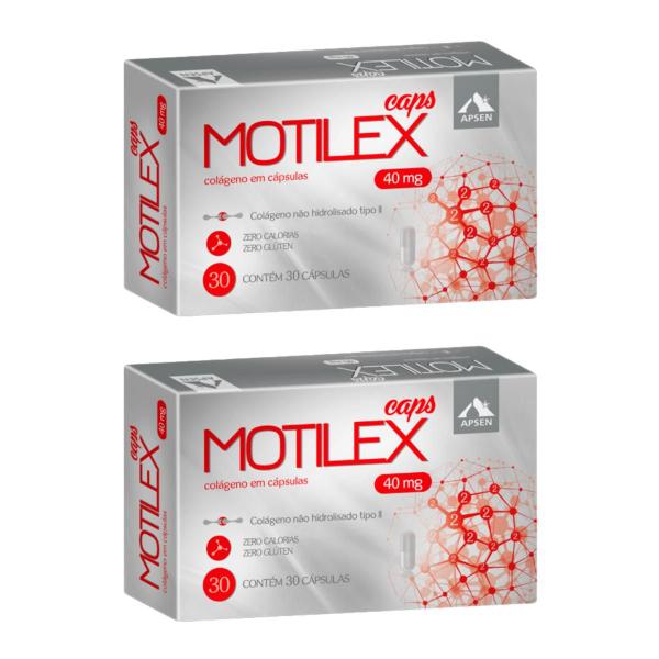 Imagem de Kit 2 Suplemento Vitamina Motilex Caps 40mg 30 Cps  Apsen