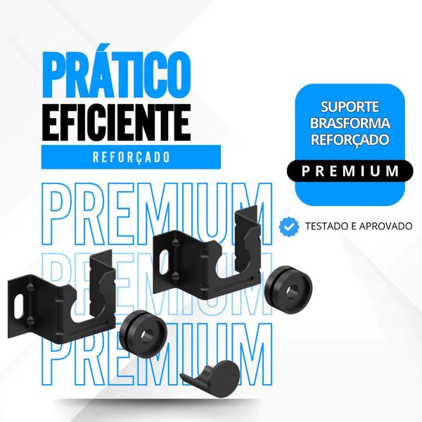 Imagem de KIT 2 Suporte para Tv Universal Fixo 10 24 32 43 50 55 até 100 Polegadas para Parede ou Painel Brasforma