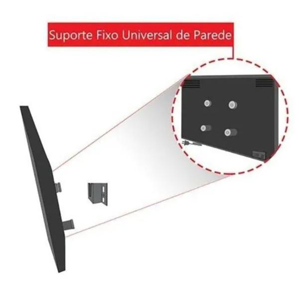 Imagem de Kit 2 suportes fixo para televisão tv  de até 80 polegadas led lcd