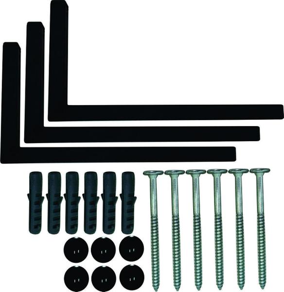 Kit 2 Suportes Mão Francesa Cantoneira Prateira Preto 30Cm - Belo Lar Imagem de Kit 2 Suportes Mão Francesa Cantoneira Prateira Preto 30Cm
