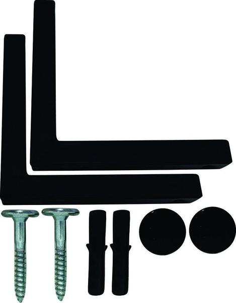 Kit 2 Suportes Mão Francesa Cantoneira Prateira Preto 30Cm - Belo Lar Imagem de Kit 2 Suportes Mão Francesa Cantoneira Prateira Preto 30Cm