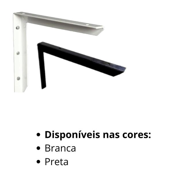 Imagem de Kit 2 Suportes Master Pesada para Pias e Prateleira de 40 cm + Kit Instalação