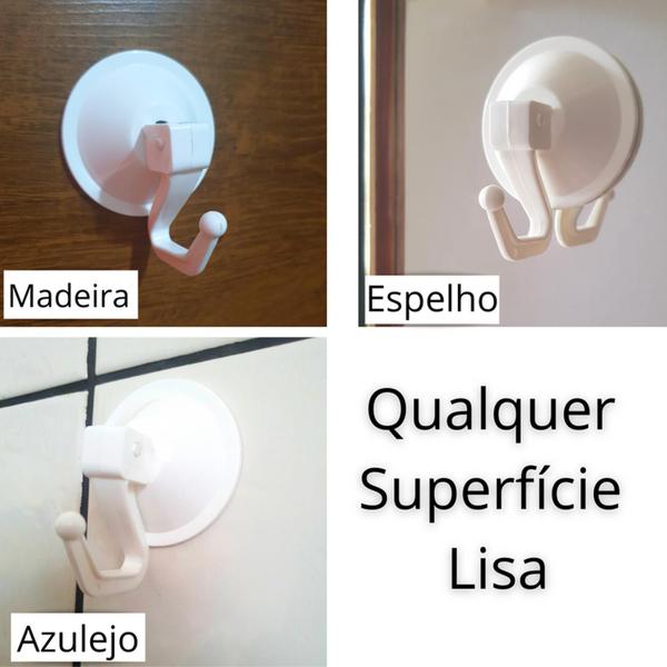 Imagem de Kit 2 Suportes Para Pendurar Cintos E Gravatas Closet Com Ventosa