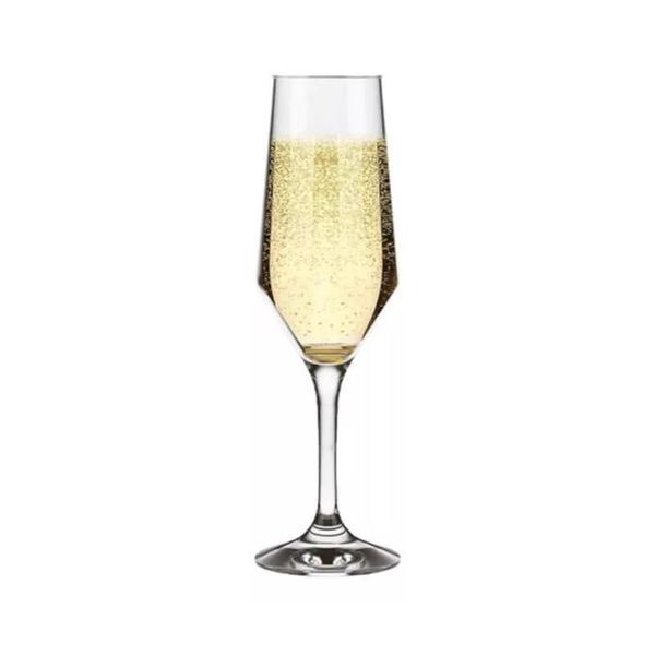 Imagem de Kit 2 Taças Champagne Cristal Buffet Vidro Liso 186 Ml Nadir