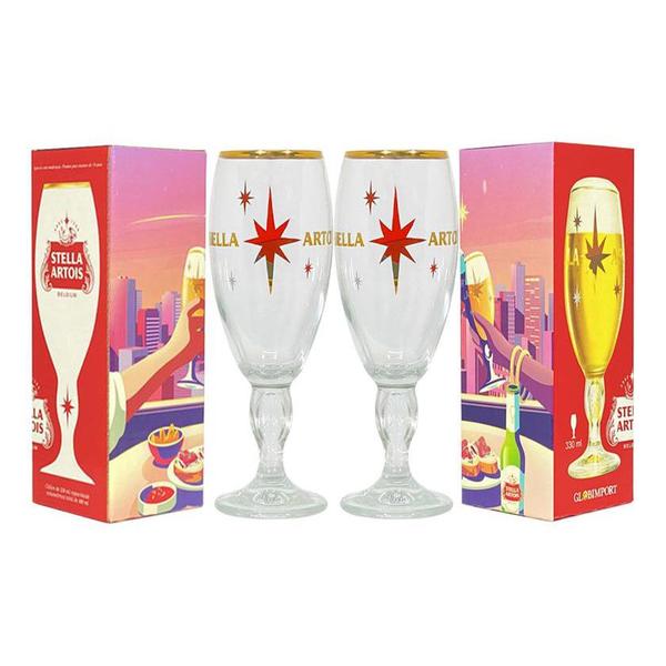 Imagem de Kit 2 Taças Edição Limitada Fim de Ano Stella Artois 330ml