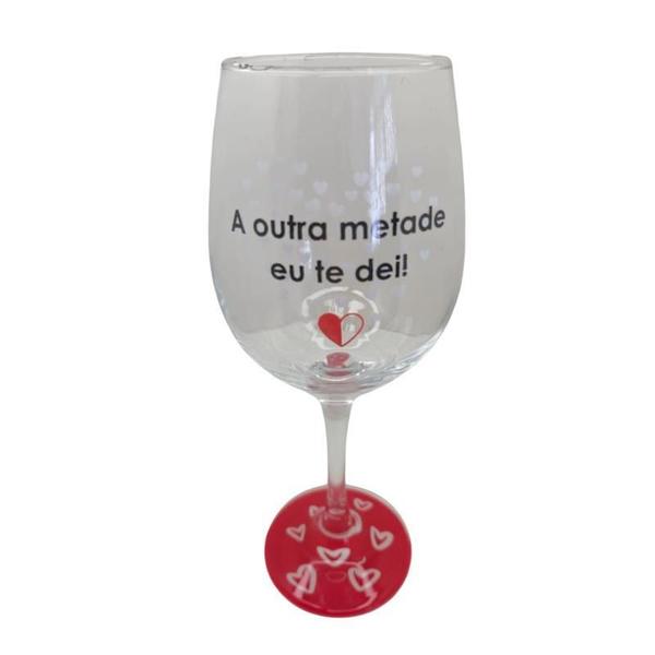 Imagem de Kit 2 Taças Frase Namorados Amor Casal Personalizada Vinho