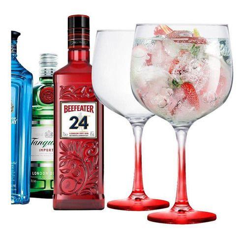Kit 2 Taças Gin Tonica Drinks Festa Vidro Colors 650ml - Ruvolo Imagem de Kit 2 Taças Gin Tonica Drinks Festa Vidro Colors 650ml