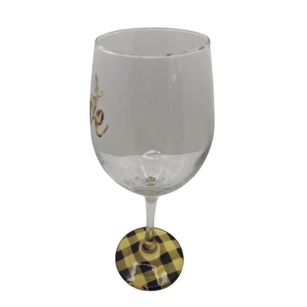 Imagem de Kit 2 Taças Love Personalizadas Casal Vinho Amarelo 490 Ml