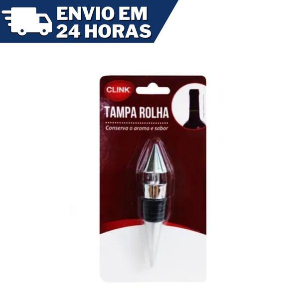 Imagem de Kit 2 Tampa Rolha Universal em Metal Para Garrafa Vinho Champagne - Clink