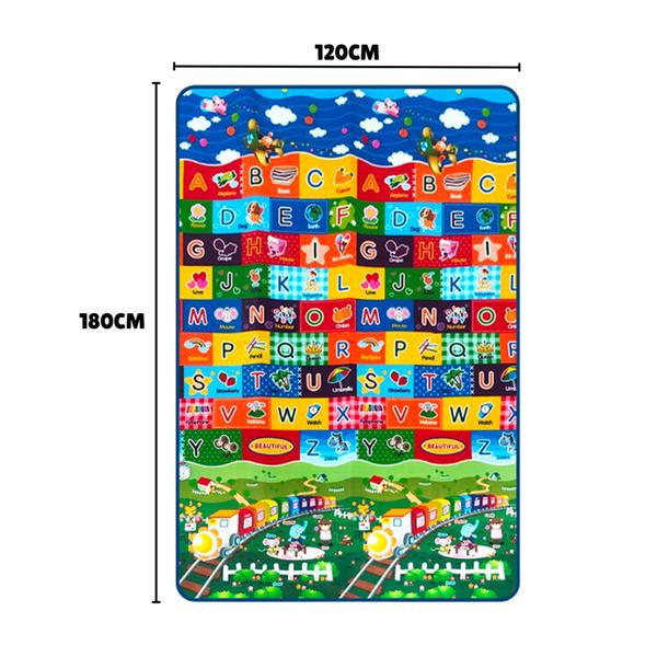 Kit 2 Tapetes Tatame Térmico Atividades Bebê Impermeável Dobrável 180x120cm - Art Brink Imagem de Kit 2 Tapetes Tatame Térmico Atividades Bebê Impermeável Dobrável 180x120cm
