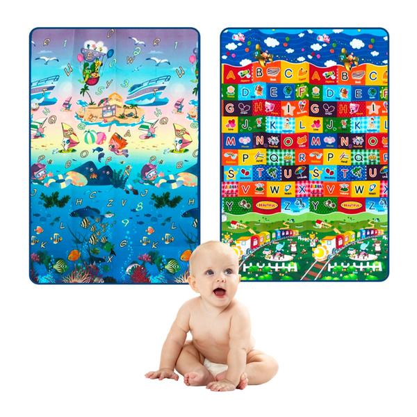 Kit 2 Tapetes Tatame Térmico Atividades Bebê Impermeável Dobrável 180x120cm - Art Brink Imagem de Kit 2 Tapetes Tatame Térmico Atividades Bebê Impermeável Dobrável 180x120cm