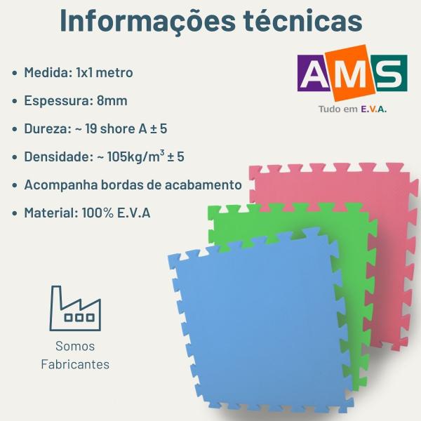 Imagem de kit 2 Tatame Eva 1x1 8mm bt