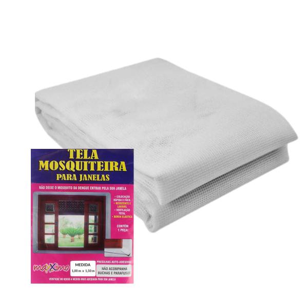 Kit 2 TELA MOSQUITEIRO REDE PARA JANELAS 1,0x1,50 MT - MAXXIMO Imagem de Kit 2 TELA MOSQUITEIRO REDE PARA JANELAS 1,0x1,50 MT