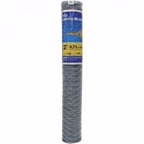 Imagem de Kit 2 Telas Galvanizada Resistente Fio 22 1,8m x 50m