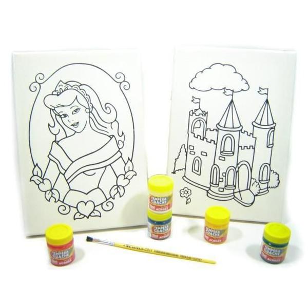Kit 2 Telas - Princesa Castelo - Kits For Kids Imagem de Kit 2 Telas - Princesa Castelo - Kits For Kids