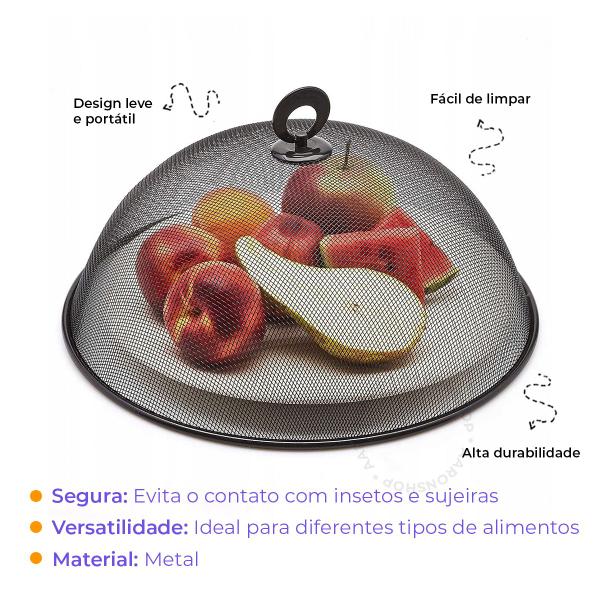 Imagem de Kit 2 Telas Protetoras P/ Alimentos Bolos Frutas