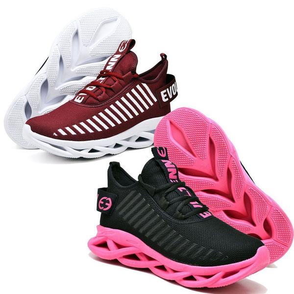 Imagem de Kit 2 Tênis Esportivo Feminino Academia Shoes  Bordo