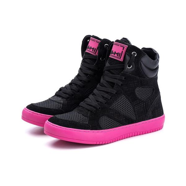 Imagem de Kit 2 Tênis Sneaker Fitness Feminino Botinha Academia + Relógio