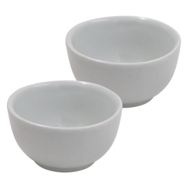 Imagem de Kit 2 Tigela Cumbuca Porcelana Branca 500Ml Sopas Caldos