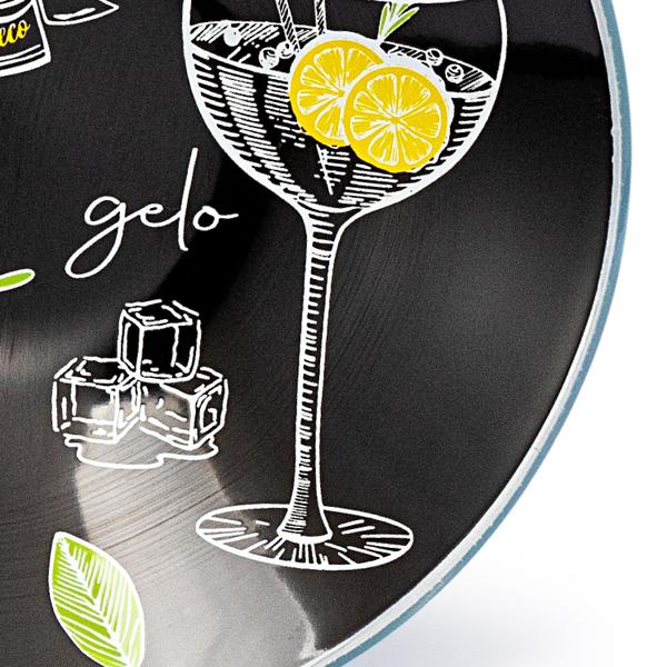 Imagem de Kit 2 tigela de vidro decoração tema gin bowl 300 ml 16 cm