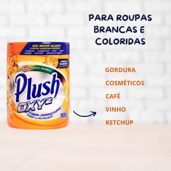 Imagem de Kit 2 Tira Manchas de Roupas Brancas Plush OXY2 Sanol 900g