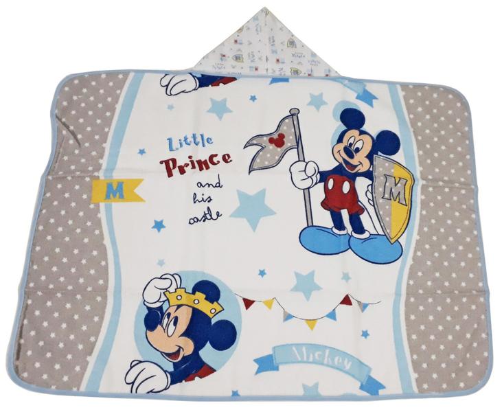 Imagem de Kit 2 Toalha De Banho Bebe Com Forro De Fralda Mickey/minnie