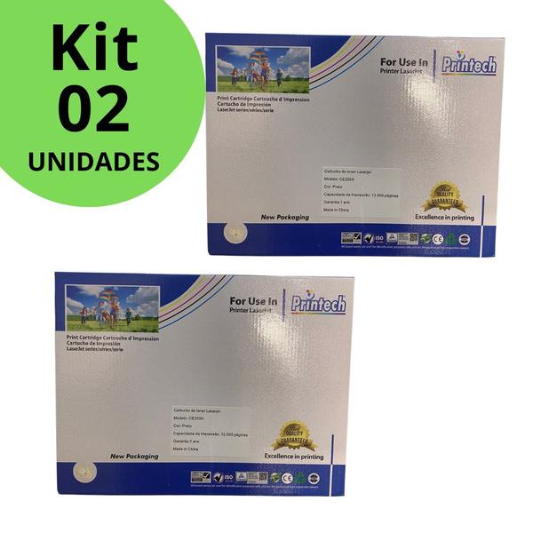 Imagem de Kit 2 Toner Compatível HP 55X MAIOR CE255X HP P3015 HP M521