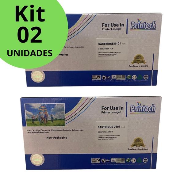 Imagem de Kit 2 Toner Compatível SAMSUNG D101 ML2160 2165 SCX3400 3405