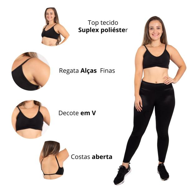 Imagem de Kit 2 Top Biquini Feminino P/ Academia Treino Passeio Praia