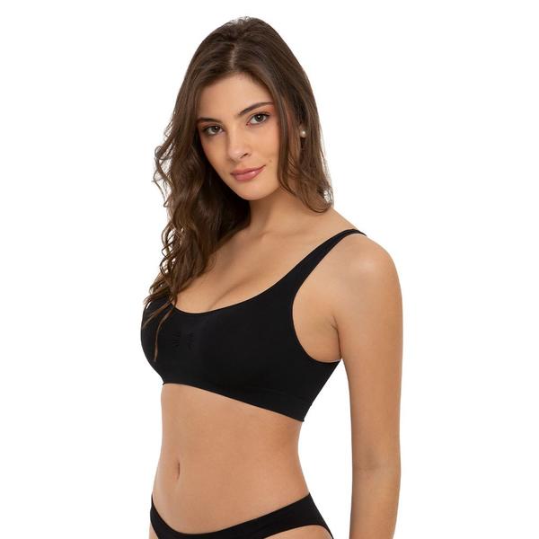 Imagem de Kit 2 Top Trifil Liso Esportivo Feminino Adulto Sem Bojo Sem Aro Modelo Para Academia Corrida Dança