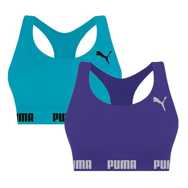 Imagem de Kit 2 Tops Puma Nadador Sem Costura Feminino