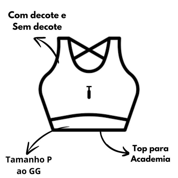 Imagem de Kit 2 Tops Transpassado, Top Academia, Nadador, P/M/G/GG, Preto, Mescla, Dia a dia