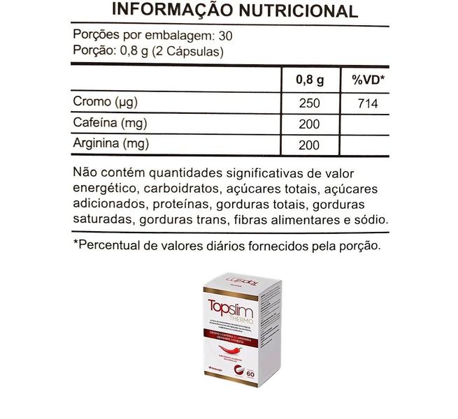 Imagem de Kit 2 Topslim Thermo 60 Cápsulas - Herbamed