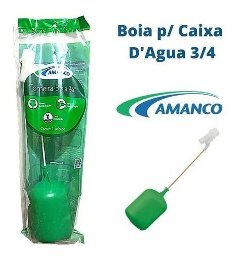 Imagem de KIT 2 Torneira De Bóia Caixa Dágua Amanco 3/4