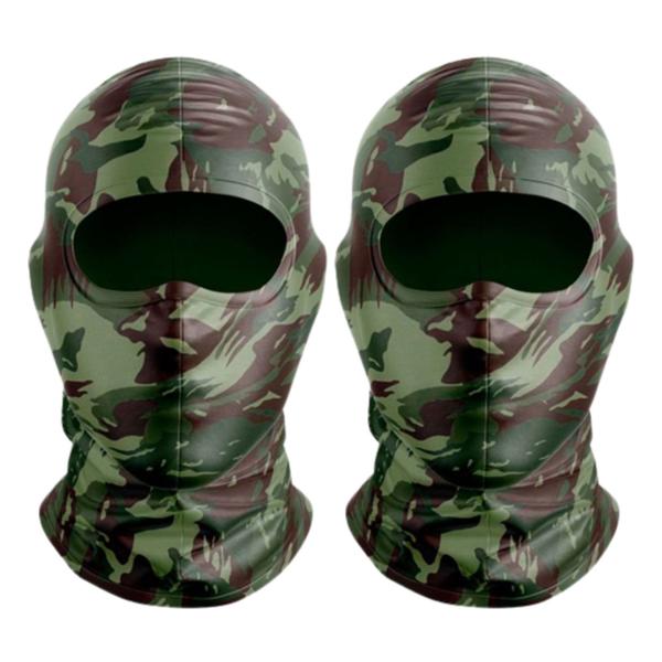 Imagem de KIT 2 Touca Ninja Balaclava Máscara Motoboy Proteção Térmica Camuflada Paintball Airsoft Exército