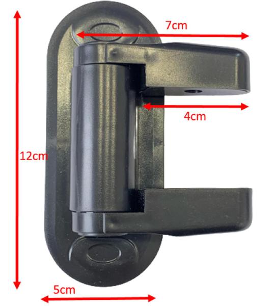 Imagem de Kit 2 Trava Suporte Segurança p/ Porta Gavetas Anti-Abertura