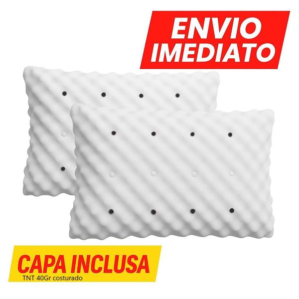 Kit 2 travesseiro magnético infravermelho terapêutico ortopédico - BWW Kit 2 travesseiro magnético infravermelho terapêutico ortopédico - BWW