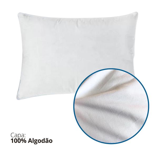 Kit 2 Travesseiros 70x50 50% Penas 50% Plumas de Ganso - Daune Imagem de Kit 2 Travesseiros 70x50 50% Penas 50% Plumas de Ganso - Daune
