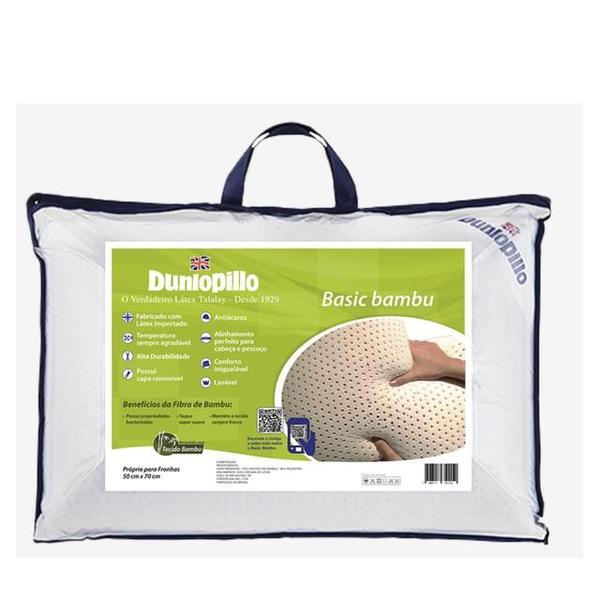 Imagem de Kit 2 Travesseiros Dunlopillo Basic Bambu