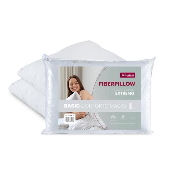 Imagem de Kit 2 Travesseiros Fiberpillow Basic Orthocrin