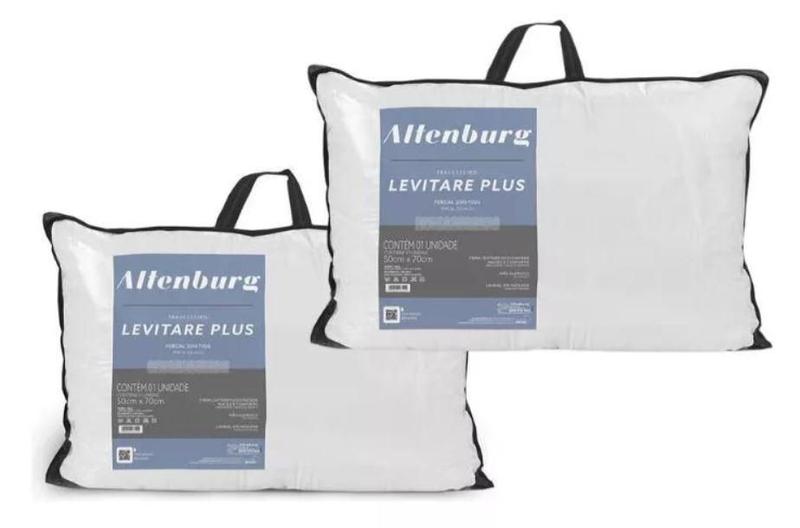 Imagem de Kit 2 Travesseiros Levitare Plus 50Cm X 70Cm Altenburg