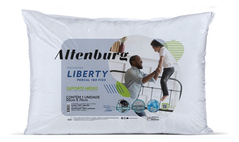 Imagem de Kit 2 Travesseiros Liberty 50x70cm 180 Fios Altenburg Macio