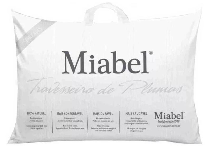 Kit 2 Travesseiros Plumas Dreams Miabel Imagem de Kit 2 Travesseiros Plumas Dreams Miabel
