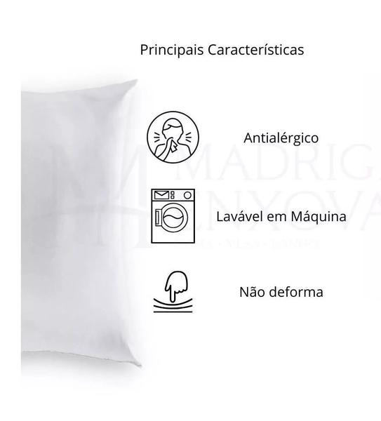 Imagem de Kit 2 Travesseiros Suporte Firme 180fios Percal Altenburg Lavável 50cm x 70cm