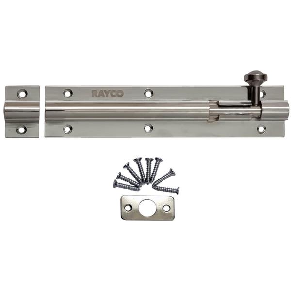 Kit 2 Trincos 150Mm Tarjeta Ferrolho Porta Alumínio Cromado - Rayco Imagem de Kit 2 Trincos 150Mm Tarjeta Ferrolho Porta Alumínio Cromado