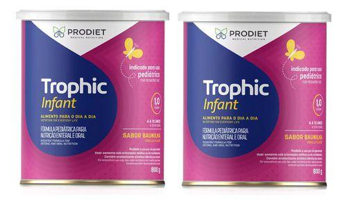 Imagem de Kit 2 Trophic Infant 800g Dieta Enteral Infantil Prodiet