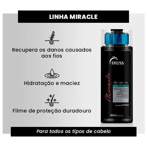 Imagem de Kit 2 Truss Shampoo Miracle - 300ml