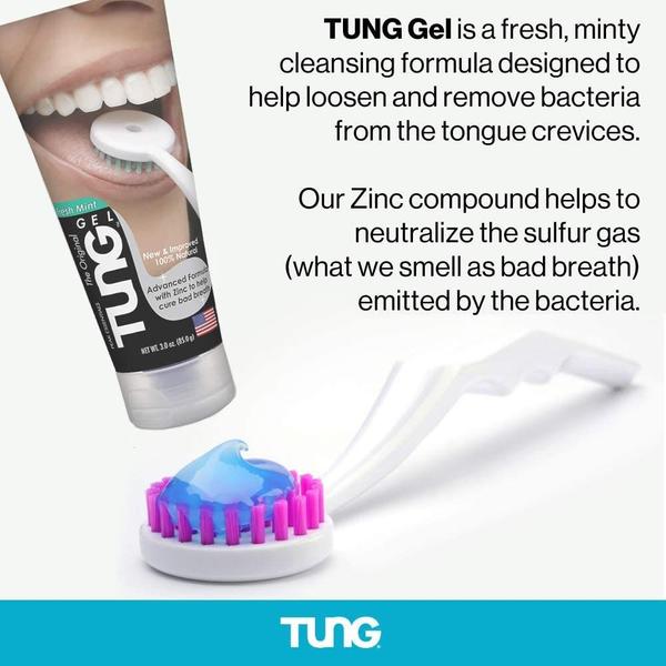 Imagem de Kit 2 Tung Gel Fresh Mint Para Limpeza Da Língua 85g